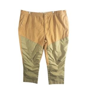 Cabelas Instinct Prairie Runner Brush Pants Men 46 Reg Double Knee Canvas